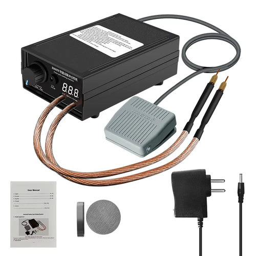 8000W Spot Welder Portable Tool Manual 0 -1200A Adjustable Nickel Spot Nickel Sheets for 18650 Lithium Batteries