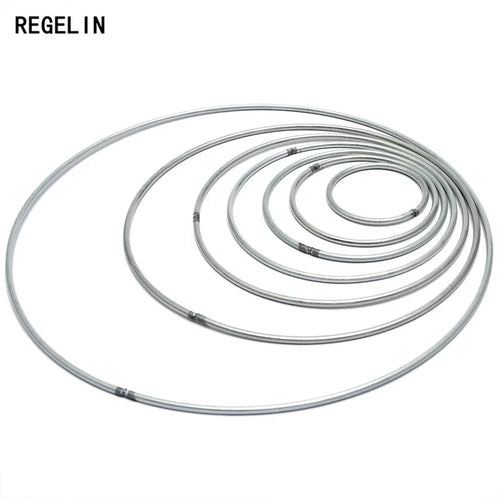 REGELIN Traumfänger Ringe Reve Circle Rings Befunde Hängende Runde Metallkreise für Traumfänger Netz Schmuck DIY 10 Stück 35–200 mm