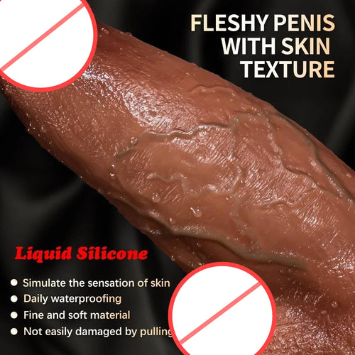 Female Realistic Dildo Lifelike Huge Penis With Strong Suction Cup For Hands-free Play Sex Toys For Vaginal G-spot And Anal