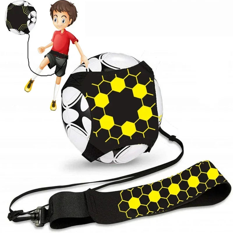 Soccer Ball Juggle Bags Children Auxiliary Circling Training Belt Kids Soccer Kick Trainer Kick Solo Soccer Trainer Football