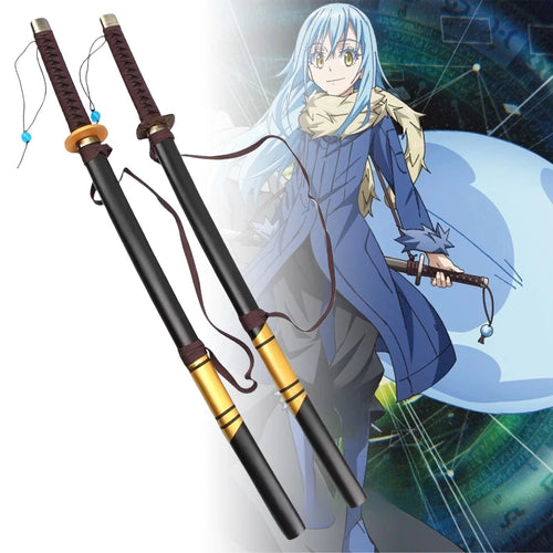 Realitätsnahe Rimuru Tempest Katana Anime Reincarnated Slime Cosplay Requisite Holz Ninja Messer Japanische Katana Samurai Schwert Spielzeug Geschenk