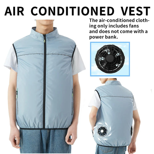 The Thermal Frontier | USB-Powered Unisex Cooling Vest for High-Heat Environments