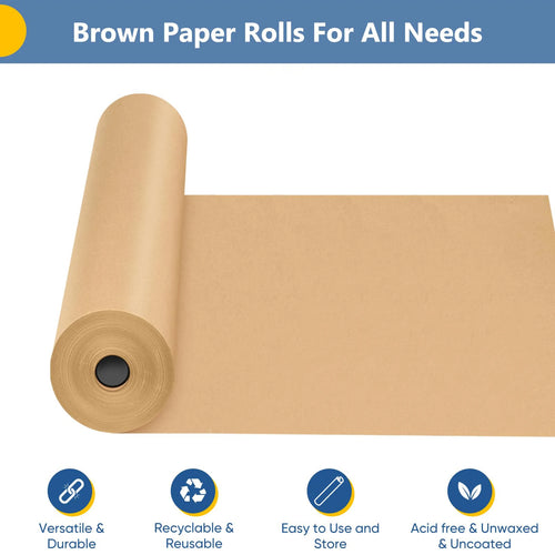 Kraftpapierrolle Braunes Verpackungsmaterial Origami-Papier Blumen-Geschenkpapier SCRAPBOOK Vintage Handgemachtes DEKORATIVES PAPIER FÜR GESCHENKE