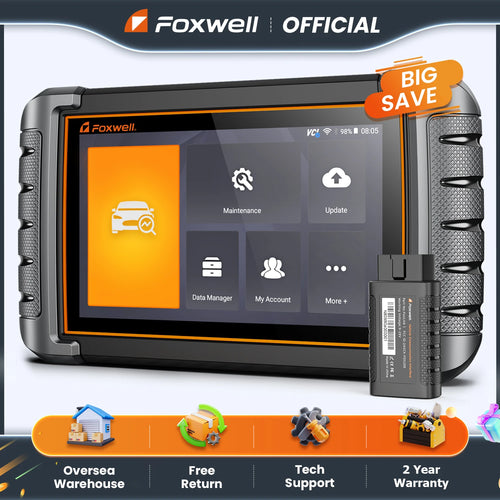 FOXWELL NT809BT OBD2 Bluetooth Auto-Diagnosegerät Alle Systeme bidirektional 30+ Reset Code-Reader OBD2-Scanner Automobil