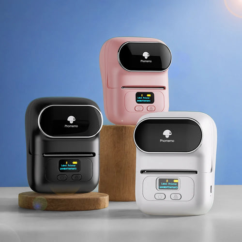 Phomemo M110 Thermischer kabelloser Etikettendrucker Tragbarer Bluetooth-Aufkleber Mini-Drucker Barcode-Etikettenhersteller Preisschilddrucker DIY