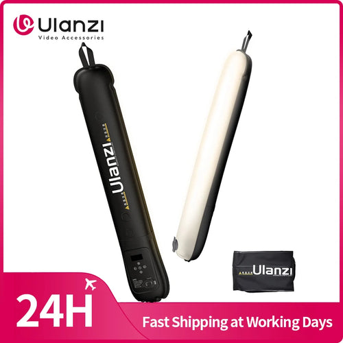 Ulanzi UA12/UA20 Portable Air Tube Light 12W Bi-color Fill Light 2700K-6500K Magnetic Fill Light for Outdoor Indoor Photography