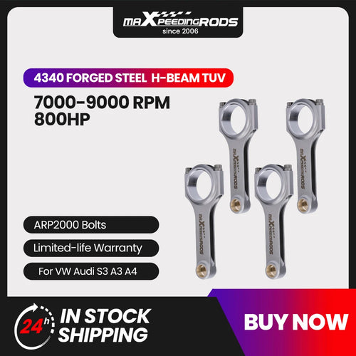 The H-Beam Forge | EN24 4340 Conrod Set for 1.8T 20V VAG Engines