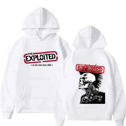 Hoodies THE EXPLOITED Theme Singer Graphic Printing Clothing Hooded Hip Hop Casual Unisex Autumn Winter Fleece Sweatshirts