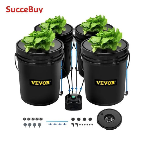 The Aqua Cultivator | 5-Gallon Recirculating Deep Water Culture (DWC) Hydroponic System