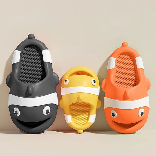 Women's Slippers Summer Funny Clown Fish Slides Fashion Soft Sole Platform Sandal Cute Outdoor Beach Flip Flop Thick Bottom Shoe
