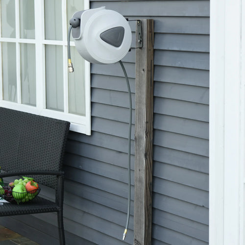 DURHAND retractable compressed air hose reel 15 m connector