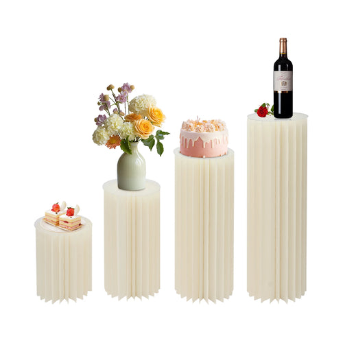 The Arbor Columns | Foldable Cardboard Floral Display Stands (Set of 4)