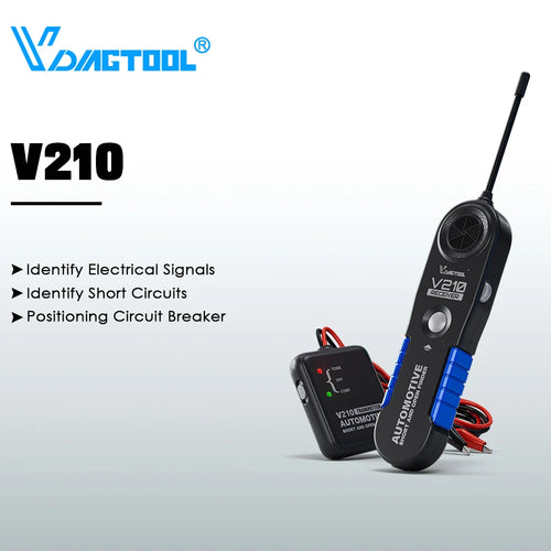 VDIAGTOOL V210 Automotive Circuit Tester 6-42V Short Open Finder Checker Car Repair Cable Circuit Wire Tracker Tracers Analyzer