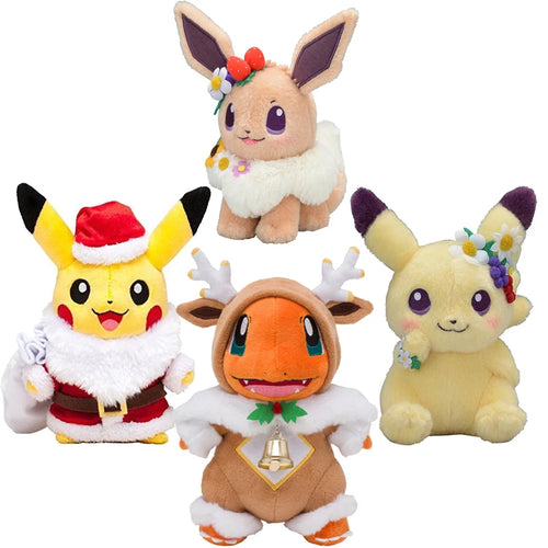 25CM Weihnachten Halloween Ostern Pokémon Kürbis Niedliche Pikachu Stofftiere Anime Pokémon Plüschtiere Puppen Kinder Geschenke