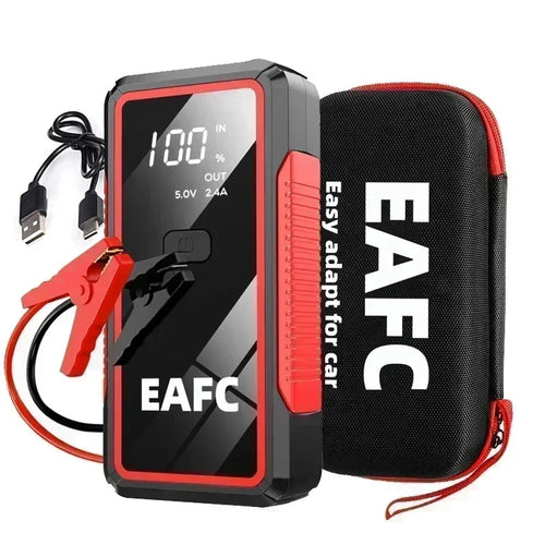 EAFC 12V Car Jump Starter Power Bank Portable Car Battery Booster ChargerStarting Device Auto Emergency Start-up Lighting