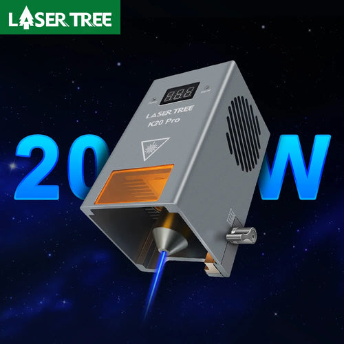 LASER TREE 20W Optische Leistung Lasermodul mit Luftunterstützungsdüse Diodenlaserkopf für CNC Gravur Schneidemaschine DIY Werkzeuge