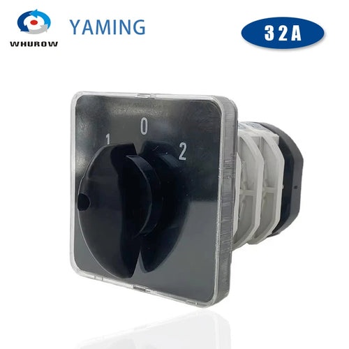 YMZ12-32/3 Umschaltwahlschalter 32A 3 Pole 3 Stellungen Silberkontakte Manueller Umschalter Ein-Aus-Ein Dreh-Nockenschalter LW31