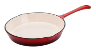 ENAMEL COATING CAST IRON SKILLET