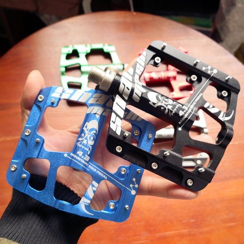 New CNC Aluminum Alloy Sealed 3 Bearing Anti-slip Bicycle Pedals flat foot Ultralight Mountain Bike Pedals MTB Bicycle Parts
