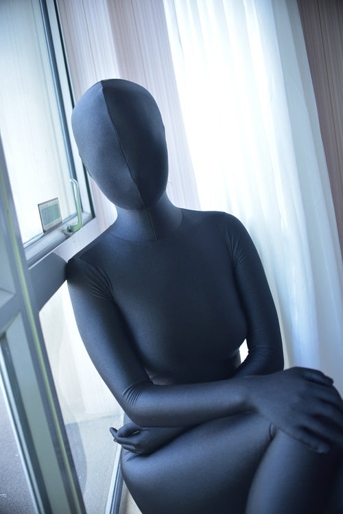 Black High Quality Spandex Zentai Bodysuits Halloween costumes Hot Sale Freeshipping Zentai Catsuit