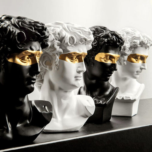 David Skulptur 15 cm Höhe Der Kopf von David Statue Dekoration Resine Moderne Statuette Moderne Kunst Statue Home Resin Abstract