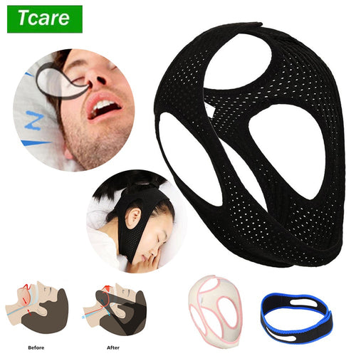 Tcare Anti-Schnarch-Kinnriemen, bestes Stopp-Schnarchgerät, verstellbarer Schnarchreduktionsgürtel, Schlafhilfen, Kinnstreifen, Gürtel für Unisex