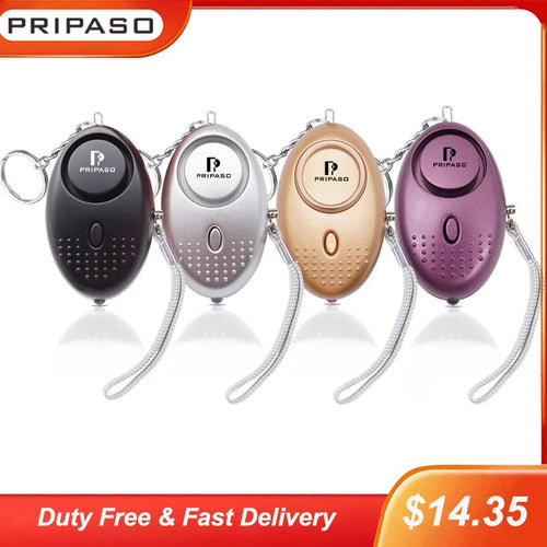 5pcs/lot Self Defense Alarm 130Db Security Protect Alert With LED Light Personal Safety Emergency Alarm For Children Women Girl