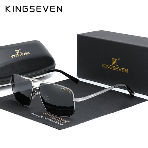 KINGSEVEN Men's Sunglasses Brand Designer Pilot Polarized Male Sun Glasses Eyeglasses gafas oculos de sol masculino For Men