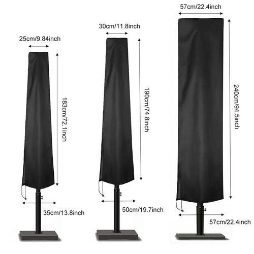 6 Size Waterproof Cover Outdoor Sunshade Umbrella Cover Garden Weatherproof Patio Cantilever Parasol Rain Cover Accessories