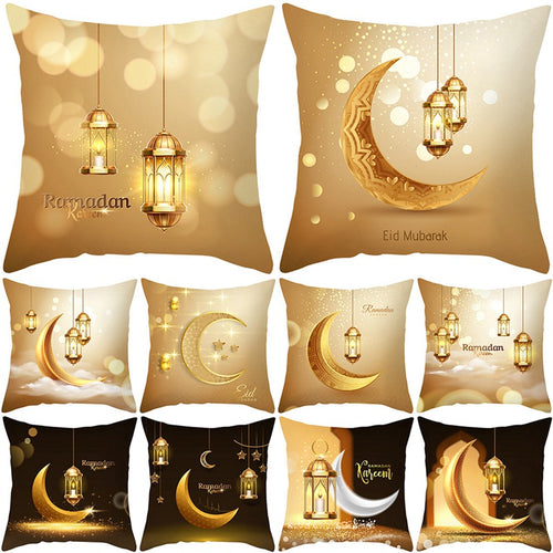 EID Mubarak Decor Kissenbezug Ramadan Dekorationen für Zuhause Islamisch Muslimisches Dekor Ramadan Kareem EID Al Adha Ramada Kissenbezug