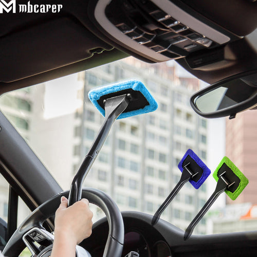 Auto-Fensterreiniger-Bürsten-Kit Windschutzscheiben-Reinigungs-Waschwerkzeug im Innenraum Auto-Glaswischer mit langem Griff Autozubehör