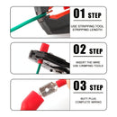 200 Stück 6,3 mm rot, vollisolierte Flachstecker/Flachsteckhülsen-Crimpverbinder – das perfekte Crimpverbinder-Set!