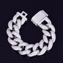 The Sovereign | 23mm Miami Cuban Chain Bracelet in AAA Zirconia