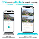 4K 8MP HD WLAN PTZ Kamera Outdoor 4MP Dual-Objektiv Dual-Bildschirm KI Auto-Tracking IP Kamera CCTV Audio Videoüberwachung P2P iCSee