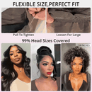 The Cascade | 360 Full Lace Invisi Strap Wig, Water Deep Curly Human Hair