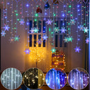 The Aurora Curtain | 4M LED Snowflake Icicle Light Garland