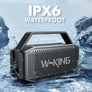 W-KING D9-1 100W Peak 60W RMS Deep Bass Bluetooth Speaker, IPX6 Portable Waterproof Loud Bluetooth Speakers Wireless with Subwoofer