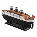250ml Titanic Schiff Modell Luftbefeuchter Ätherisches Öl Diffusor Quallen Rauchring Spray Aroma Diffusor Nachtlicht für Zuhause
