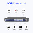 ANNKE 8-Kanal 4K Ultra HD POE Netzwerk-Videoüberwachungssystem 8MP H.265+ IP-Kamera Unterstützung Zwei-Wege-Audio Mensch- & Fahrzeugerkennung 4MM