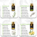 20-teiliges Geschenkbox-Set aus rein natürlichen ätherischen Pflanzenölen für Luftbefeuchter, Diffusor, Zitronengras, Minze, Eukalyptus, Lavendelöl, Citronella