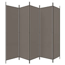 Divider with 5 Anthracite Panels 250x200 cm Fabric Home decoration products, partition screens, privacy screens