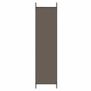 Divider with 5 Anthracite Panels 250x200 cm Fabric Home decoration products, partition screens, privacy screens
