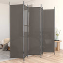 Divider with 5 Anthracite Panels 250x200 cm Fabric Home decoration products, partition screens, privacy screens
