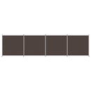 4 Panel Room Divider Brown 698x180 cm Fabric Home decoration products, partition screens, privacy screens