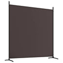 4 Panel Room Divider Brown 698x180 cm Fabric Home decoration products, partition screens, privacy screens