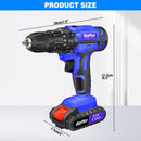 The Torque Pilgrim | 21V Cordless Drill & Screwdriver Kit (25+1 Clutch)