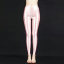 The Liquid Sheen | High-Waist Satin Gloss Leggings for Women