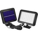 Outdoor Solar Luminaire With Waterproof Motion Sensor With 3 Lighting Modes And 56 LEDs