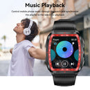 LaNikar New Military Smart Watch for Men1.8'' HD Barrel Screen 50M Waterproof LED Flashlight Fitness Tracker Heart Rate Monitor