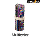 STONEGO 48/72 Holes Canvas Wrap Roll Up Pencil Pen Bag Holder Case Storage Pouch